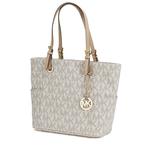 michael kors jet set leather tote bag vanilla|Michael Kors jet set airplane.